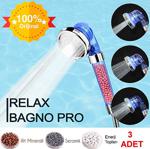 Relax Bagno Pro 3 Kademeli %50 Su Tasarruflu Duş Başlığı - Kokulu Ve Arıtmalı Adet