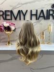 Remy Hair Exclusive Luxury Gold Ombreli Perçemli Peruk