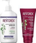 Restorex Sağlıklı Uzama Etkili Ekstra Direnç 1000 Ml Şampuan & Onarıcı Saç Bakım Maskesi 200 Ml 8680512601300