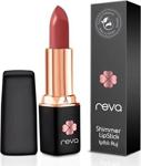 Reva Shimmer Lipstick Mineral Red - Işıltılı Ruj Temiz İçerik & Vegan