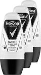 Rexona Men Invisible Black & White 50 Ml 3 Adet Roll-On