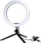 Ring Light Led Selfie Telefon Tutuculu Çekim Ve Makyaj Işığı Masaüstü 8 Inç Selfie Işığı