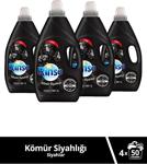 Rinso Kömür Siyahlığı Siyahlar Için Çamaşır Deterjanı 3000 Ml 50 Yıkama X 4 Adet