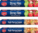 Roll-Up Streç Film Ve Pişirme Kağıdı 4 Parça Ekonomik Mutfak Seti 4