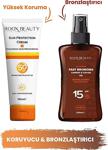 Roox Beauty Güneş Kremi Spf 50 - Yüksek Koruma - Leke Karşıtı & Bronzlaştırıcı - Besleyici Spf 15 200 Ml