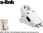 S-link MSIS-TNC Bnc - Tel/Fax/Modem-Network Akım Korumalı Priz