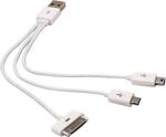 S-Link Sl-C23 Usb To İpdone 4/İpad + Micro 5Pin+ Mini 5Pin 3İn 1 Çevirici Kablo