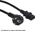 S-Link Sl-P430 3M 3 X 1.5Mm Lüks Power Kablo