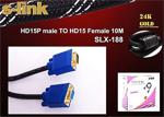 S-Link Slx-188 Vga F/M 15P 10M Monitör Kablosu