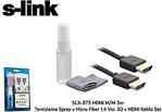 S-Link Slx-373 3Mt Hdmi Kablo +Temizleme Sprey + Micro Fiber 1.4