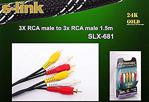 S-Link Slx-681 3Lü Rca 1.5 Metre Video Kablo