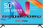 Saba Sb50F350 4K Ultra Hd 50" 127 Ekran Uydu Alıcılı Android Smart Led Televizyon