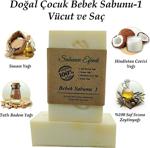 Sabuncu Efendi Organik Doğal Çocuk Bebek Sabunu (Vücut Ve Saç) El Yapımı Katkısız Soğuk Proses Sabunu - 1