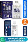 Saç Bakım Seti-Revox Keratin&Ozon Oil Aktif Oksijen Içeren Bitkisel Şampuan+Kalıntı Giderici Şampuan
