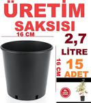 Saksı Üretim Saksısı 2,7 Lt 15 Adet Fide Saksısı Plastik Saksı