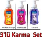 Saloon 300 ml 3'lü Karma Set Köpük Sabun