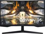 Samsung Odyssey G5 Ls27Ag550Euxuf 27" 1 Ms Freesync Wqhd Curved Oyuncu Monitörü