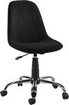 Sandino Nazlı - Siyah, Kumaş, Metal Ayaklı Ofis Çalışma Sandalyesi - Siyah