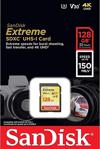 Sandisk Extreme 128Gb Sdxc Hafıza Kartı C10 U3 4K V30 150Mb/S S