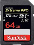 Sandisk Extreme Pro Sdxc Uhs-I Hafıza Kartı 64 Gb (V30, U3, 4K Uhd Videolar, 170 Mb/S Okuma Hızı, Isı Ve Soğuğa Dayanıklı)