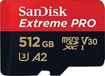 Sandisk Sdsqxcz-512G-Gn6Ma Extreme 512Gb Micro Sd Kart, Siyah/Kırmızı