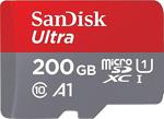 SanDisk Ultra 200 GB 100MB/s UHS-I SDSQUAR-200G-GN6MN Micro SD Kart