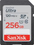 Sandisk Ultra 256 Gb Uhs-I U1 Class 10 120 Mb/S Sdsdun4-256G-Gn6In Sdxc Sd Kart