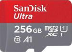 SanDisk Ultra 256GB MicroSDXC Hafıza Kartı SDSQUAR-256G-GN6MN