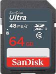 Sandisk Ultra 64Gb Sd Hafıza Kartı Class10 Uhs-I 48Mb/S Sdsdunb