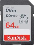 Sandisk Ultra Sdhc/Sdxc 64Gb 120Mb/S Class 10 Uhs-I Hafıza Kartı Sdsdun4-064G-Gn6In