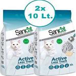 Sanicat Active Less Track Topaklaşan Kalın Taneli Kokulu Kedi Kumu 10 Lt x 2 Adet