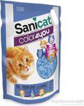 Sanicat Color Blue Topaklaşan Silika Kristal 5 lt Kedi Kumu