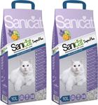 Sanicat SuperPlus Lavanta ve Portakal Kokulu 10 lt 2'li Paket Kedi Kumu