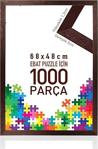 Sar Puzzle Çerçevesi̇ Sar Puzzle Puzzle Ve Yapboz Çerçevesi 1000 Parça Için Ebat 68Cmx48Cm Kahverengi