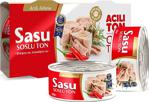 Sasu Sosluton Acılı Ton Balığı 3X160G Bütün Dilim