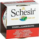 Schesir Cat Jelly Ton Balıklı ve Karidesli 85 gr 12'li Paket Yetişkin Kedi Konservesi