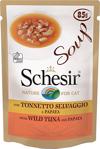 Schesir Cat Soup Ton Balıklı Papayalı 85 gr Tamamlayıcı Kedi Çorbası