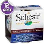 Schesir Ton Ve Ringa Balıklı Kedi Konservesi 85 Gr X12