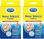 Scholl Nasır Sökücü Su Geçirmez Ilaçlı Flaster Bant 8 Adet X 2 Adet