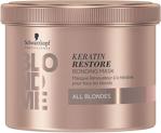 Schwarzkopf Blondme Warm Blondes Keratin Restore 200 ml Sarı Saçlar için Saç Maskesi