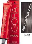 Schwarzkopf İgora Saç Boyası 6.12 Koyu Kumral Sandre Küllü 60ml