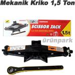 Scissor Jack Makaslı Oto Kriko Mekanik 1,5 Ton Otomatik Kollu