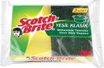 Scotch-Brite Klasik Oluklu Yeşil 2 Adet Bulaşık Süngeri