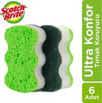 Scotch Brite Scotch-Brıte Ultra Konfor Bulaşık Süngeri 2'Li Tırnak Koruyuculu X 3