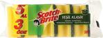 Scotch Brite Yeşil Klasik Tırnak Koruyucu Bulaşık Süngeri 5'Li