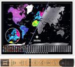 Scratch Map Xl Scratch Off Map Eyaletli V2020 Kazınabilir Dünya Haritası Yeni Versiyon Black