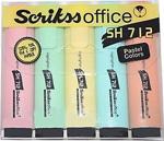 Scrikss Office Sh712 Pastel Fosforlu Kalem Seti 5 Adet Takım