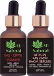 Sd Natural Kaş Kirpik Vitamini+Keratin Kaş Kirpik Bakım Serumu 2'Li Fırsat Set