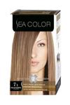 SEA COLOR 2'Lİ KREM SAÇ BOYASI 7/1 KÜLLÜ KUMRAL