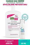 Sebamed Hergün Kullanım Şampuan 1000 Ml & Sebamed Clear Face Yüz Temizleyici Köpük 50 Ml Set